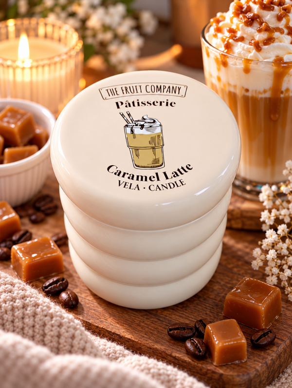 ☕🍮 BOUGIE PARFUMÉE CARAMEL LATTE – THE FRUIT COMPANY 🍮☕ 150g