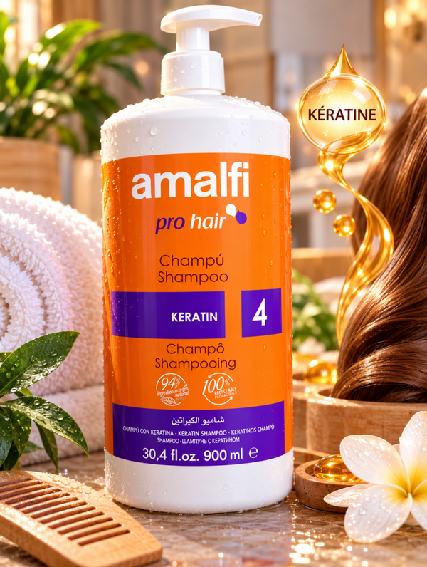 🧡💜 SHAMPOING À LA KÉRATINE AMALFI PRO HAIR 💜🧡