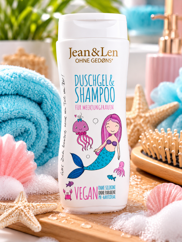 🧜‍♀️🩷 GEL DOUCHE & SHAMPOO JEAN & LEN – SPÉCIAL SIRÈNES 🩷🧜‍♀️230ml