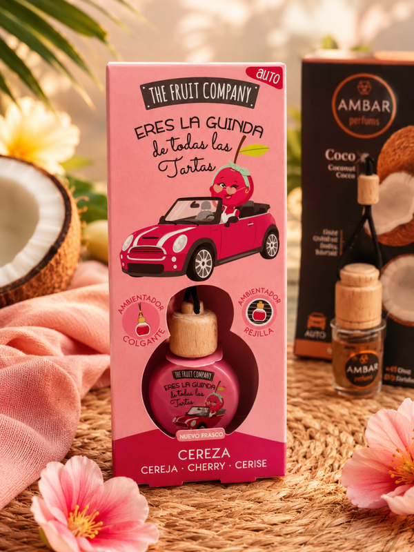 🍒 Désodorisant de voiture The Fruit Company – Cerise 🚗