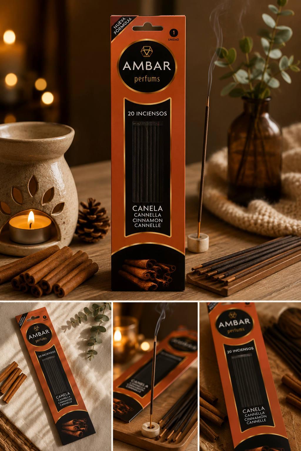 ✨ Encens AMBAR Perfums – Cannelle 🕯️🍂