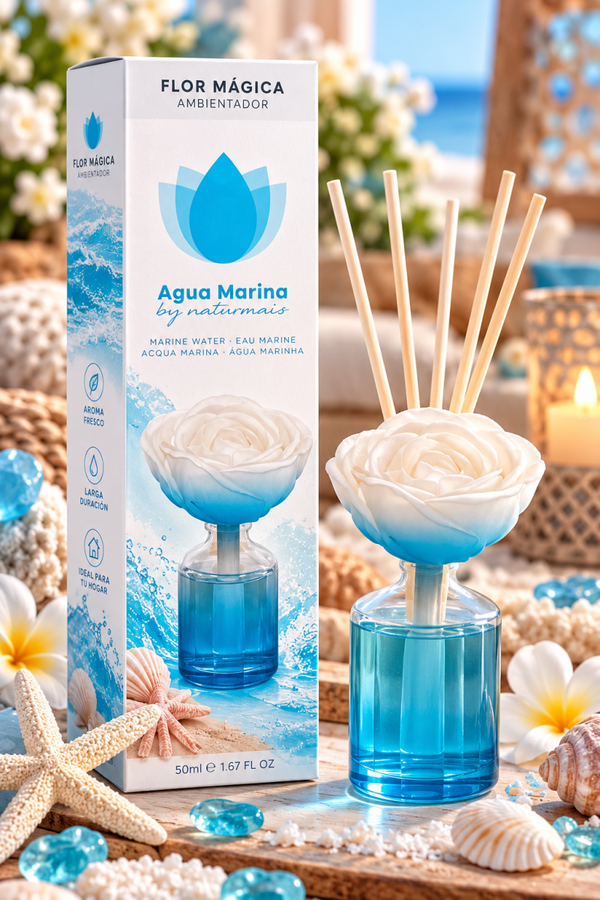 🌊 Diffuseur de parfum Flor Mágica – Agua Marina 💙
