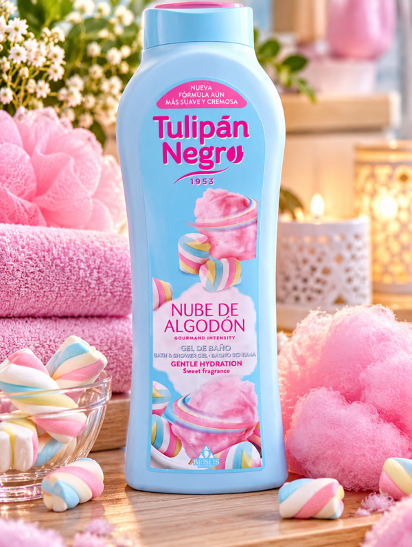 🩵🩷 GEL DOUCHE TULIPÁN NEGRO – NUBE DE ALGODÓN 🩷🩵