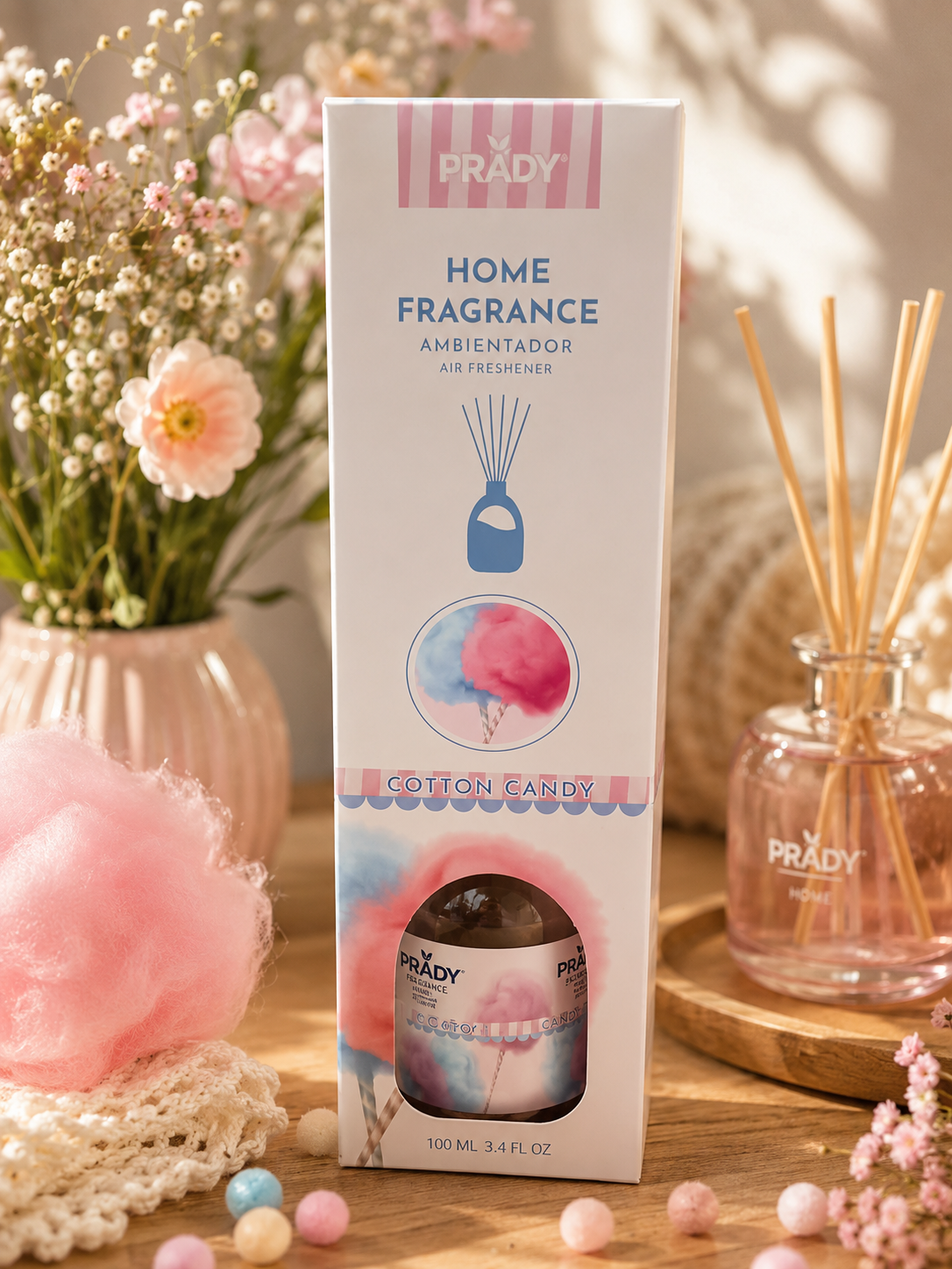 🍬 Diffuseur de parfum d'ambiance – Cotton Candy ☁️💕