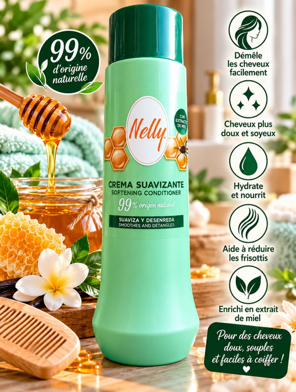 💚🍯 APRÈS-SHAMPOING NELLY À L’EXTRAIT DE MIEL 🍯💚