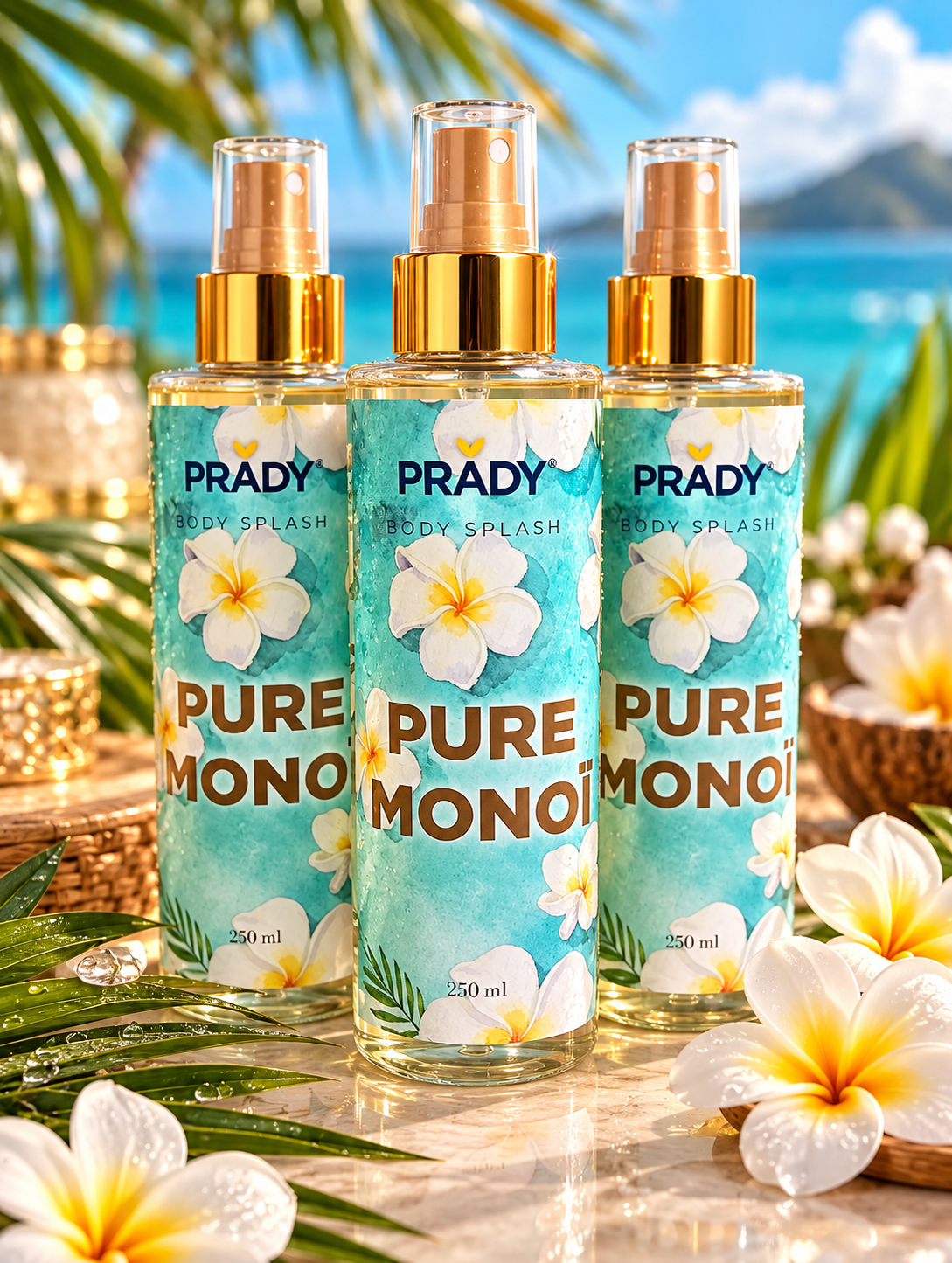 🌺☀️ PRADY BODY SPLASH – PURE MONOÏ ☀️🌺