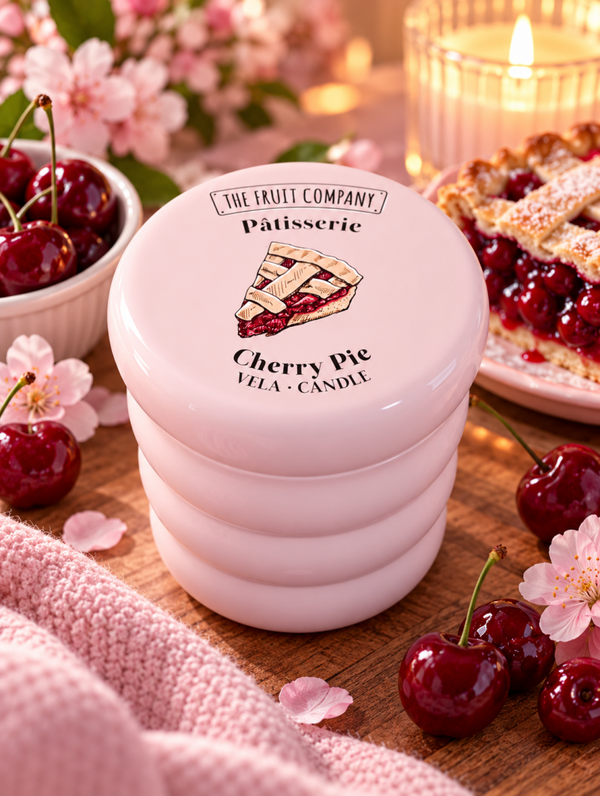 🍒🌸 BOUGIE PARFUMÉE CHERRY PIE – THE FRUIT COMPANY 🌸🍒 150 g
