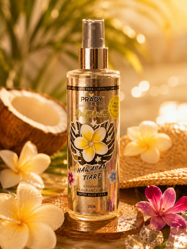 🌺✨ Brume Scintillante Corps & Cheveux – Hawaiian Tiaré ✨🌺