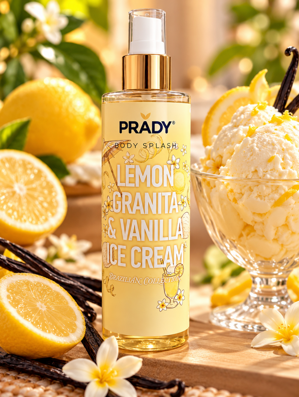 🍋💛 PRADY – Body Splash Lemon Granita & Vanilla Ice Cream 💛