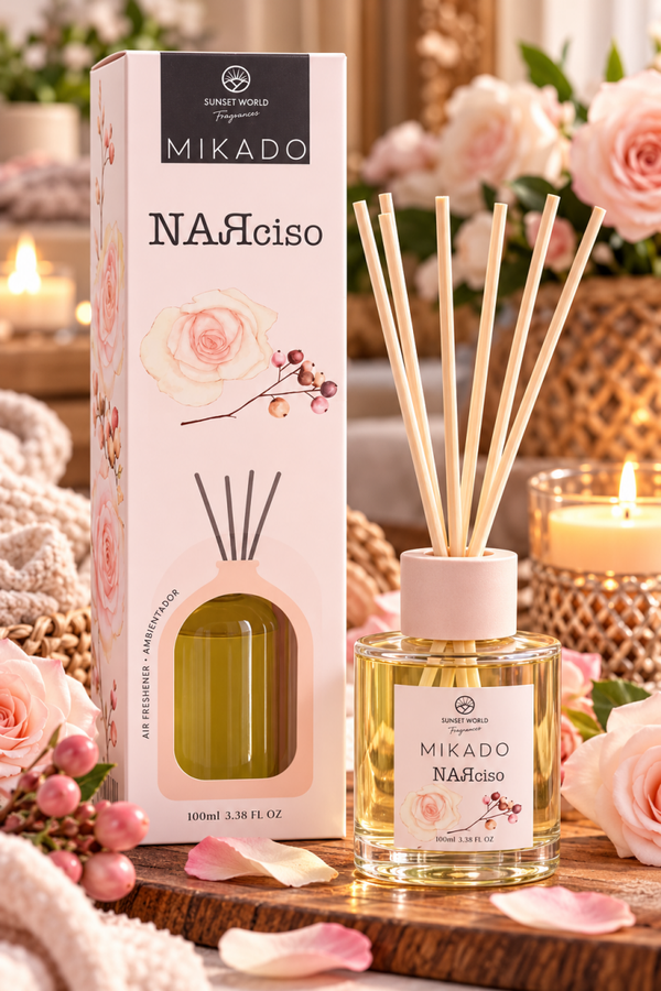 🏡 Diffuseur de parfum d’intérieur MIKADO – Narciso ✨