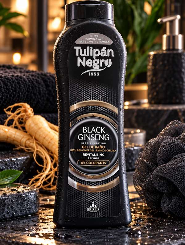 🖤🔥 GEL DOUCHE HOMME TULIPÁN NEGRO – BLACK GINSENG 🔥🖤