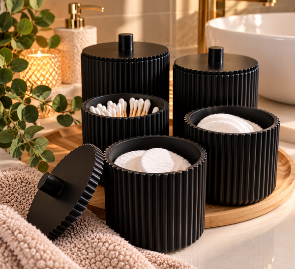 🖤   1 pots de rangement salle de bain et autres ...