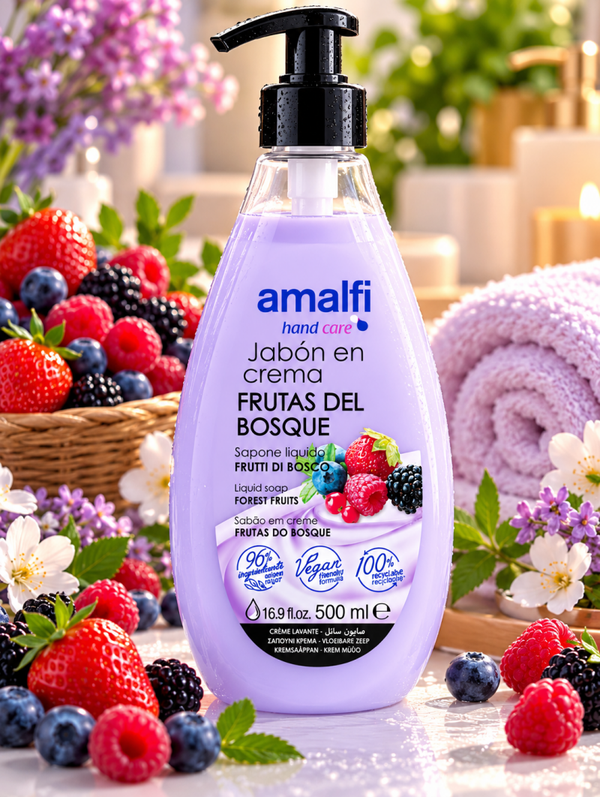 🫐 Savon liquide crémeux Amalfi – Fruits des bois 🍓