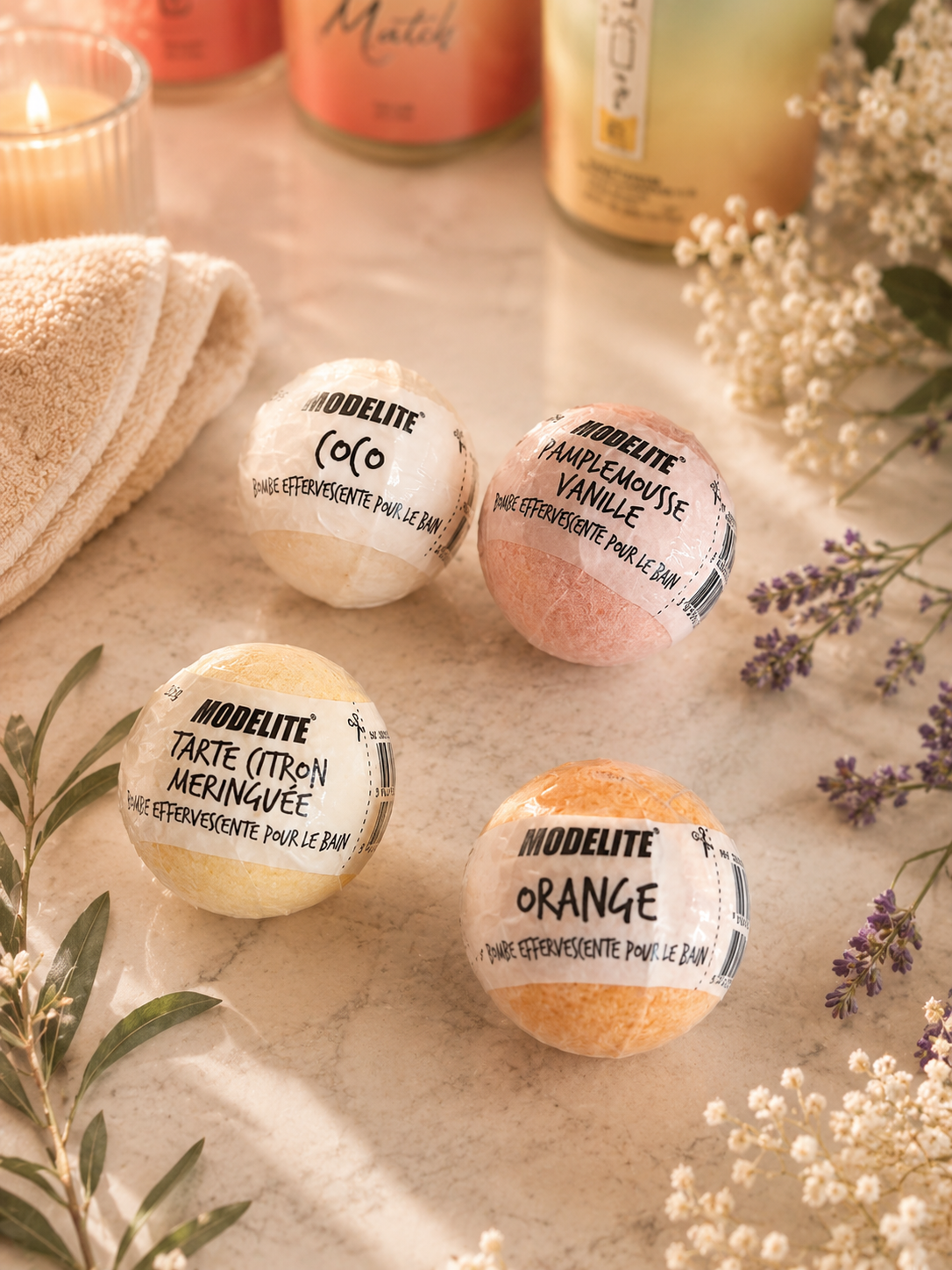 Boule de Bain Effervescente Modelite – 35 g