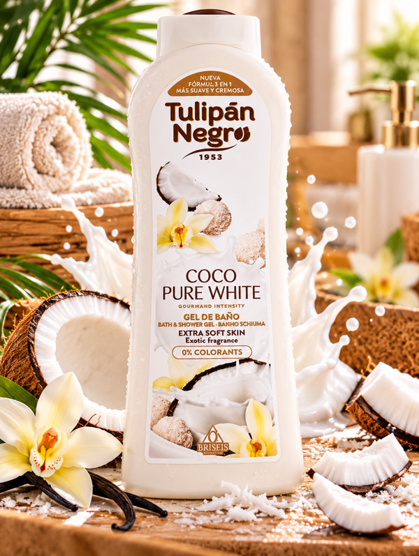 ✨ Gel douche Tulipán Negro – Coco Pure White ✨