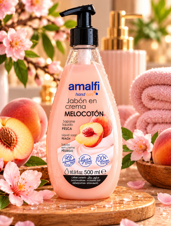 🍑🩷 SAVON LIQUIDE AMALFI – PÊCHE GOURMANDE 🩷🍑