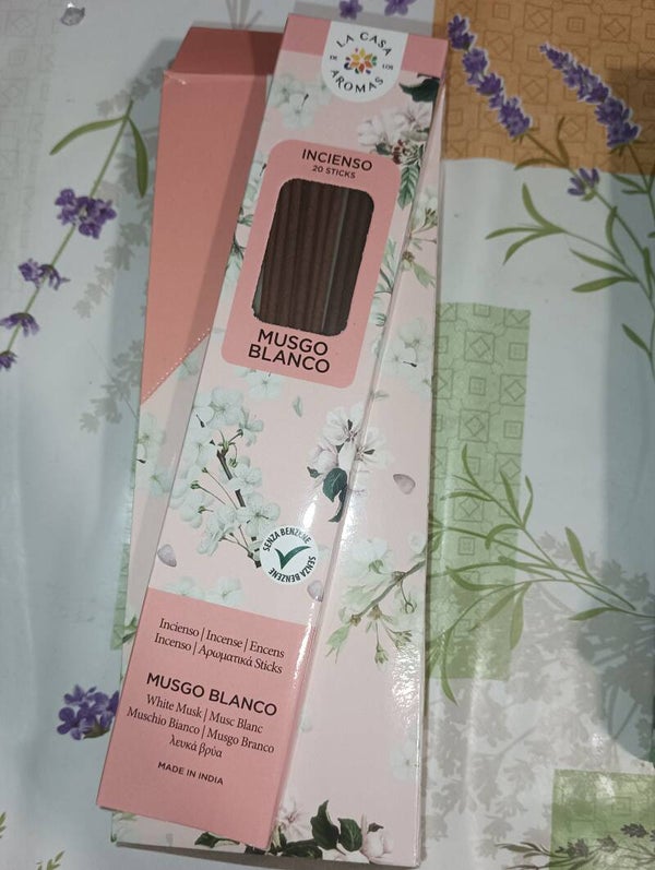 Encens musc blanc voire de 20 bâton