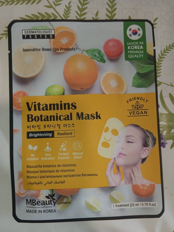 🍊 Masque Botanique aux Vitamines – MBeauty Cosmetics