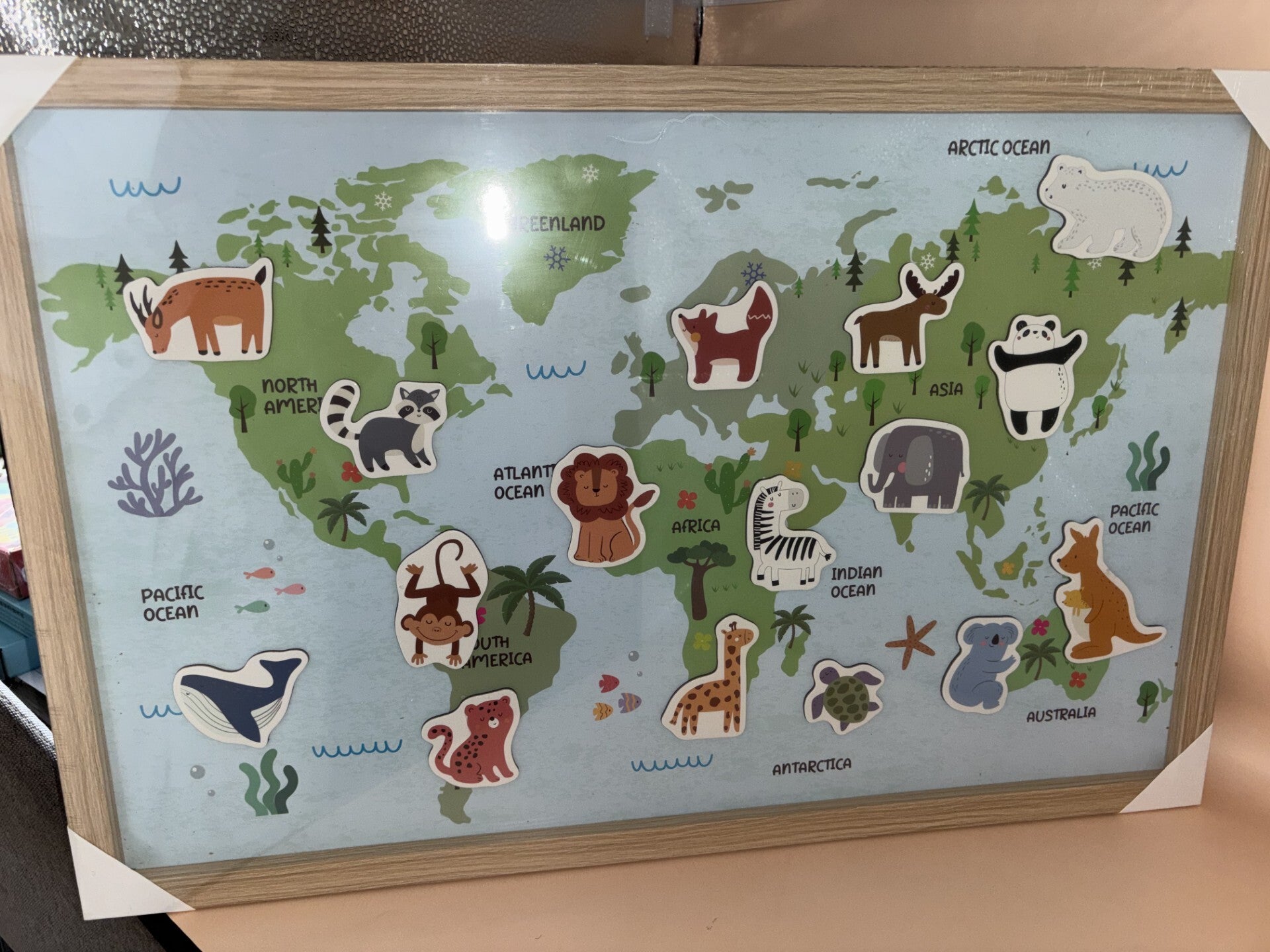 tableau carte du monde