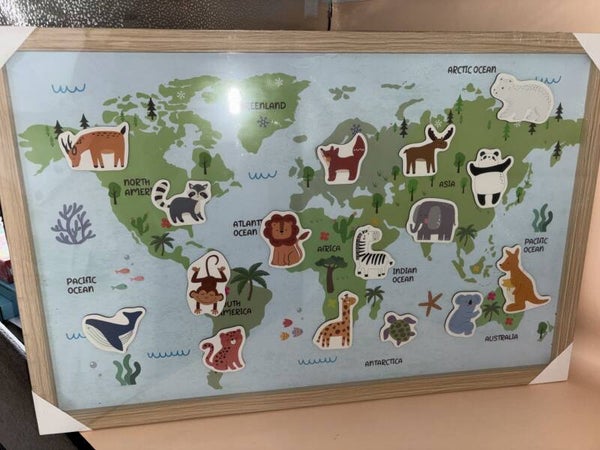 tableau carte du monde
