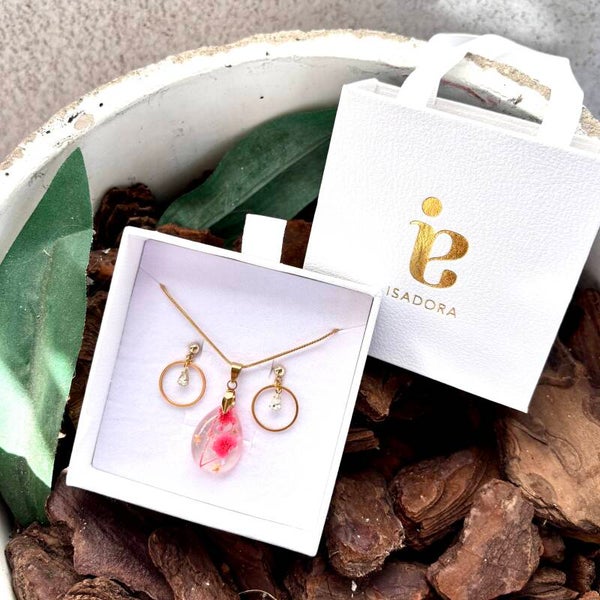 Coffret | Petites fleurs fuchsia