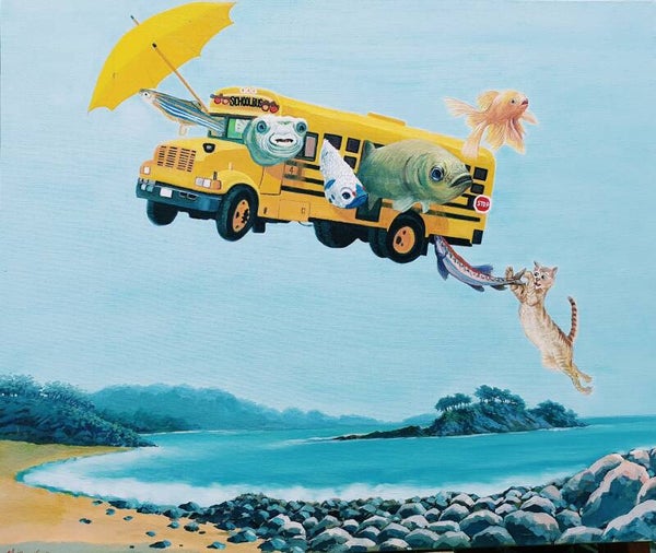 Flying School Bus