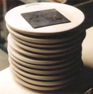 Assiettes pour restaurant incrustations ardoises