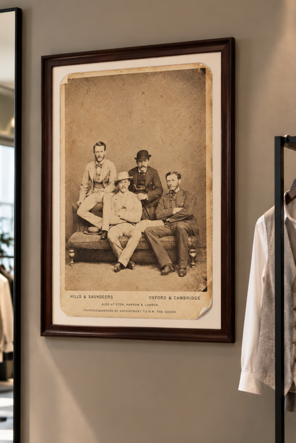 Vintage-Poster «Die feinen Herren» – Hills & Saunders, Oxford & Cambridge