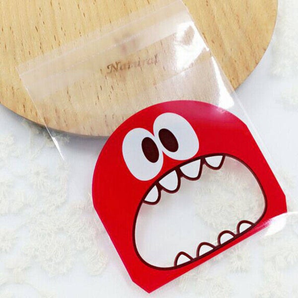 Monsterzakjes 10 stuks Rood