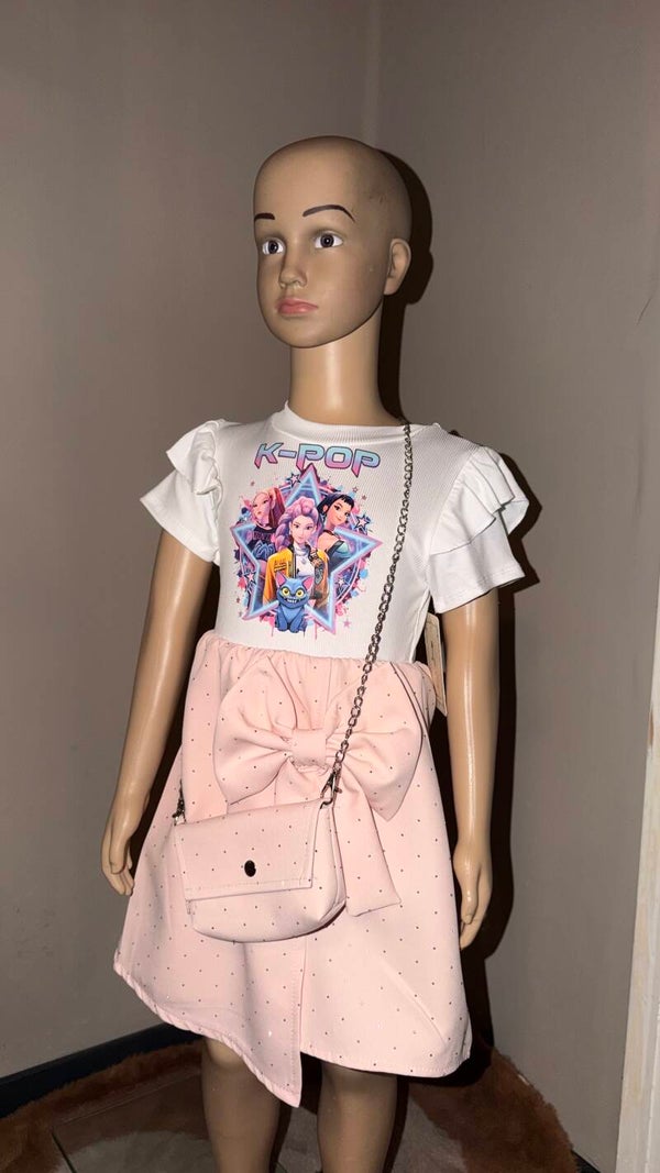 K-POP Zomerjurkje Roze