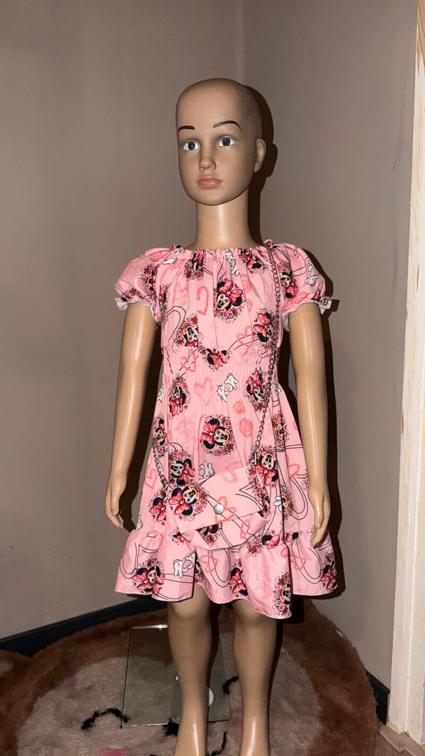 Minnie Mouse Zomerjurkje Roze