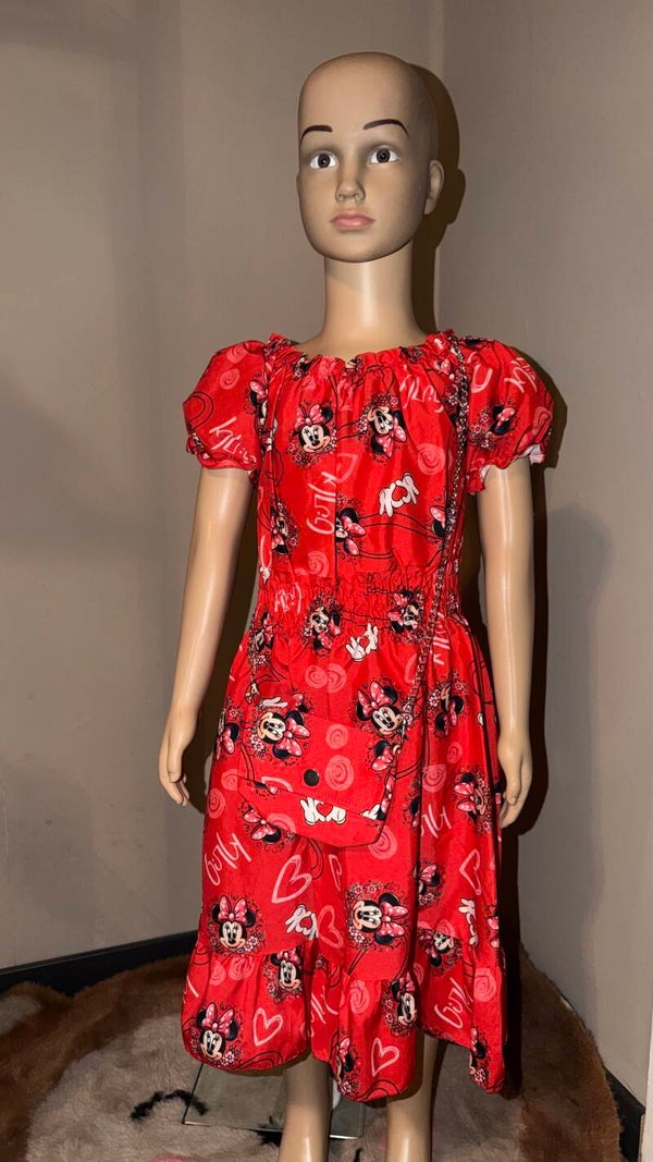 Minnie Mouse Zomerjurkje Rood