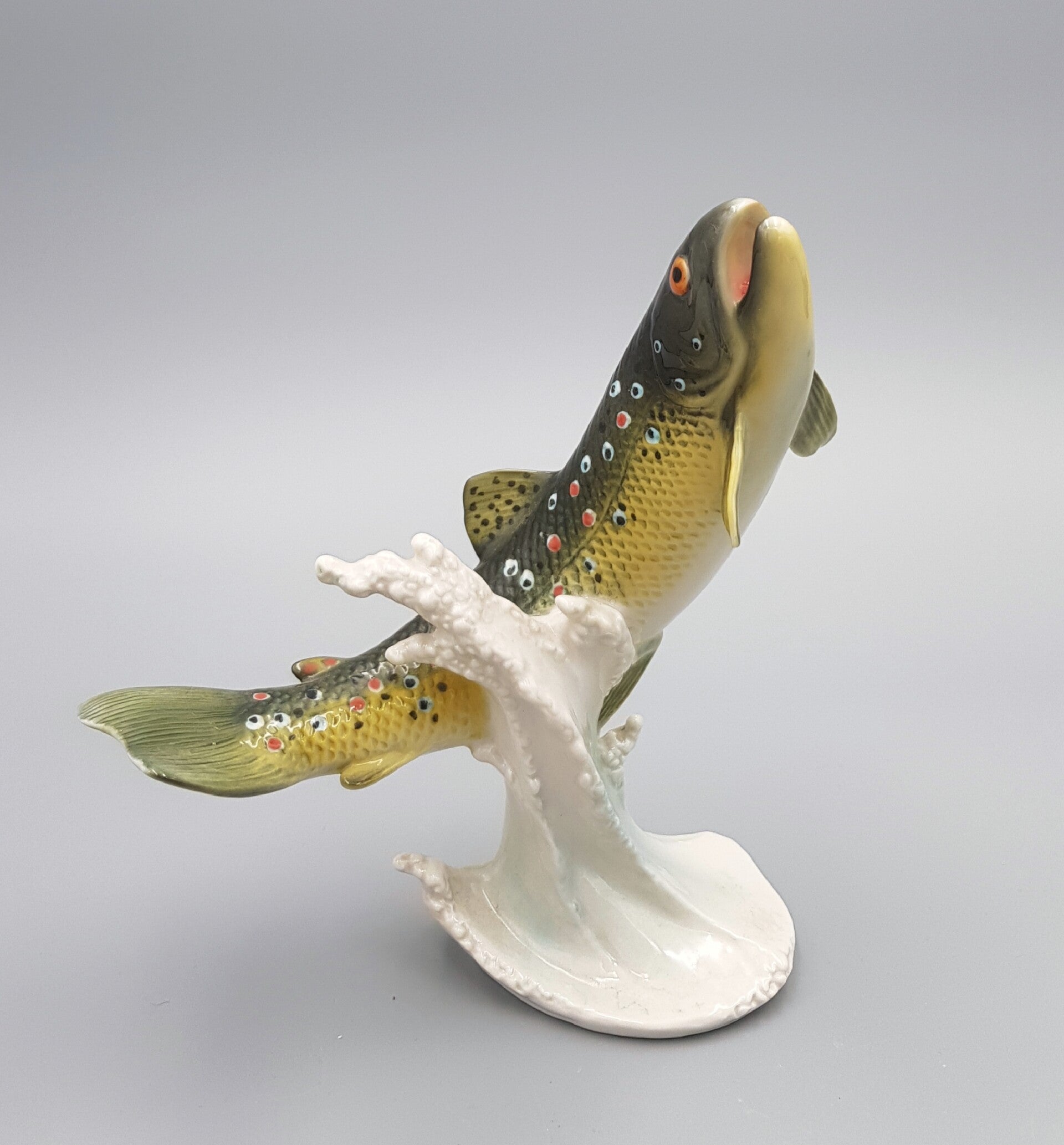 Vintage Goebel Native Brook Trout Porcelain Figurine