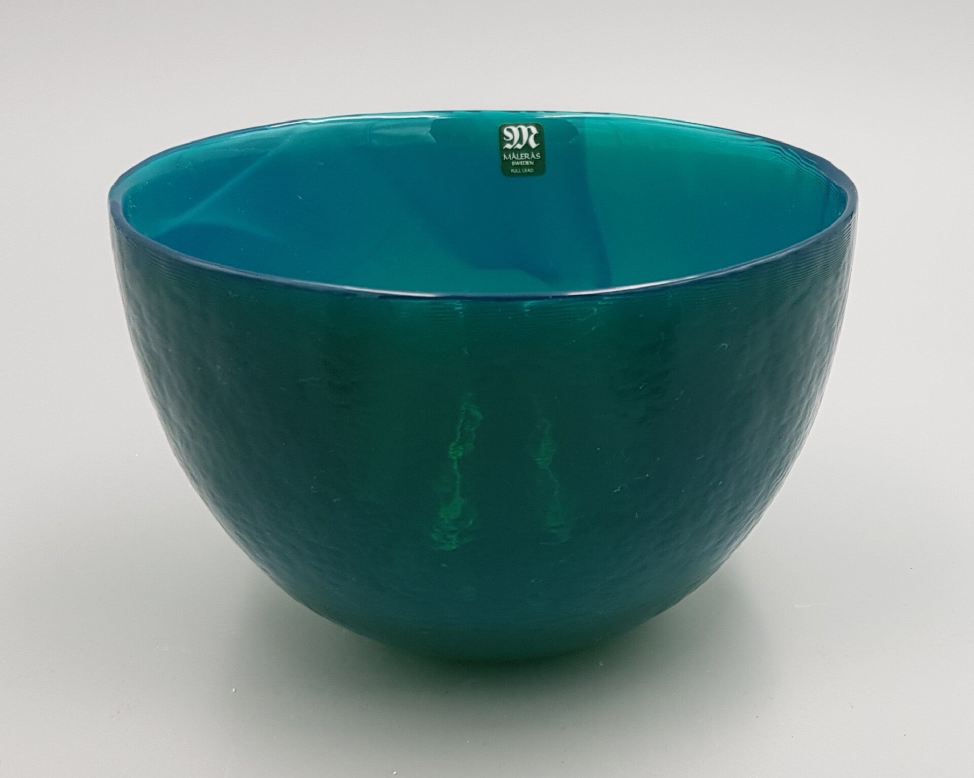 Eva Englund, glass bowl, art glass, 'Malachite', Målerås