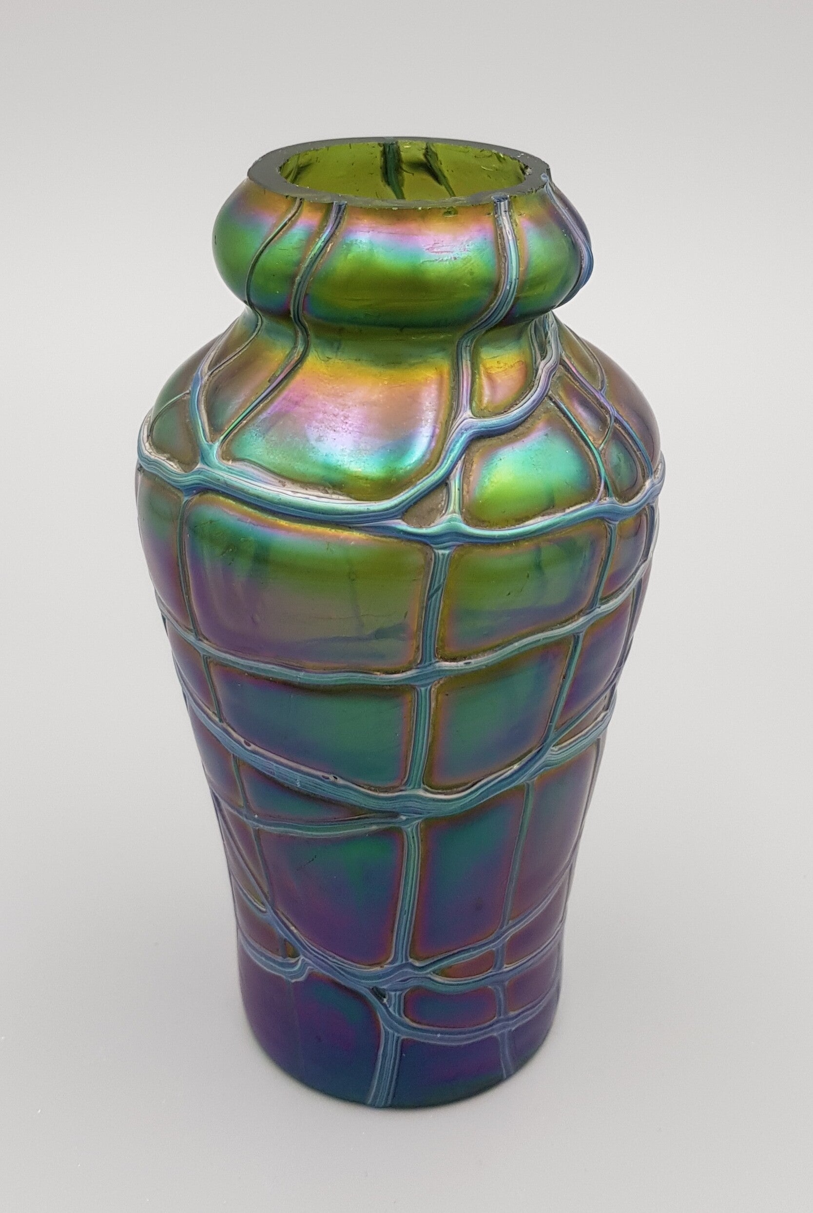 Pallme-König Art Nouveau Vase - Iridescent Glass ca. 1900