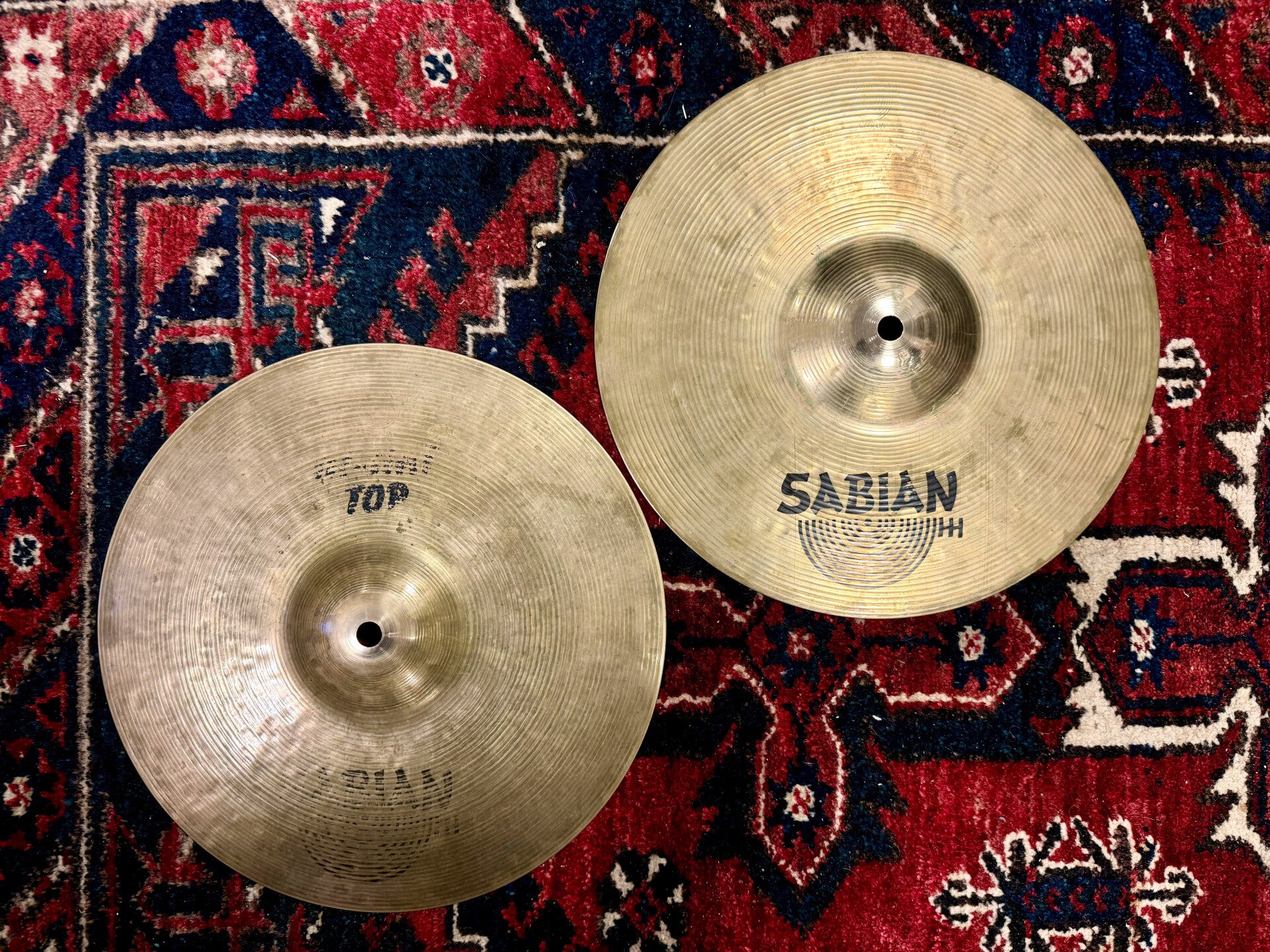 12" Sabian 1st gen HH (Hand Hammered) Hihat 525/930gr