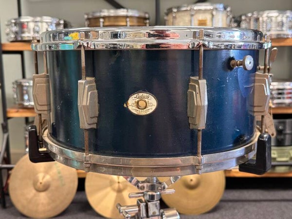 14" x 6,5" Ludwig & Ludwig 1946 "Deluxe Model" Standard No.35 in Hi-Lustur Blue Lacquer