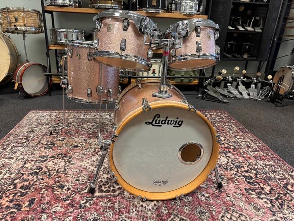Ludwig Classic Maple Bop Drums 10" - 12" - 14" - 18" - Champagne Sparkle
