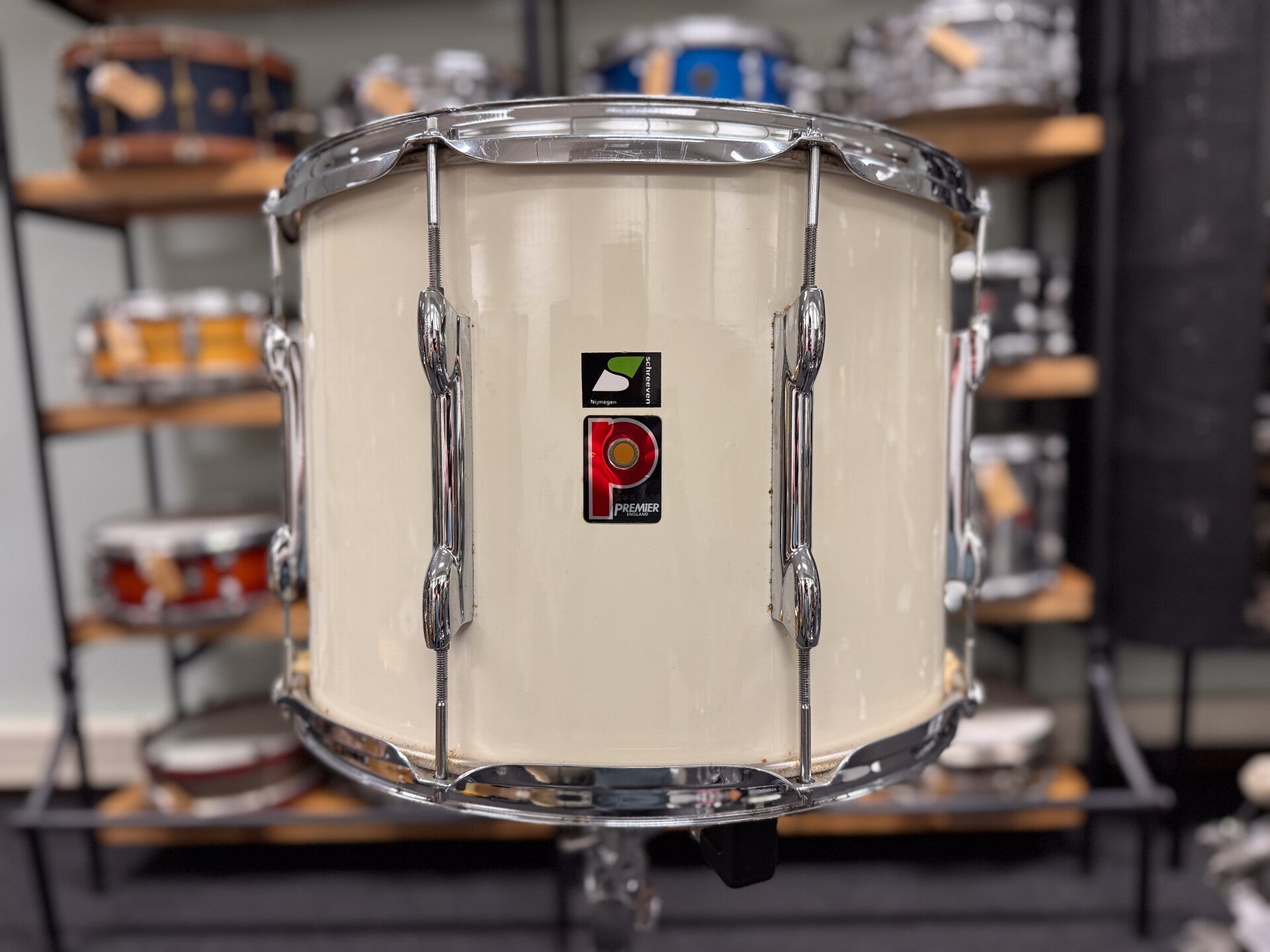 Premier 16” x 12” Tenor Marching Tom - Duro White