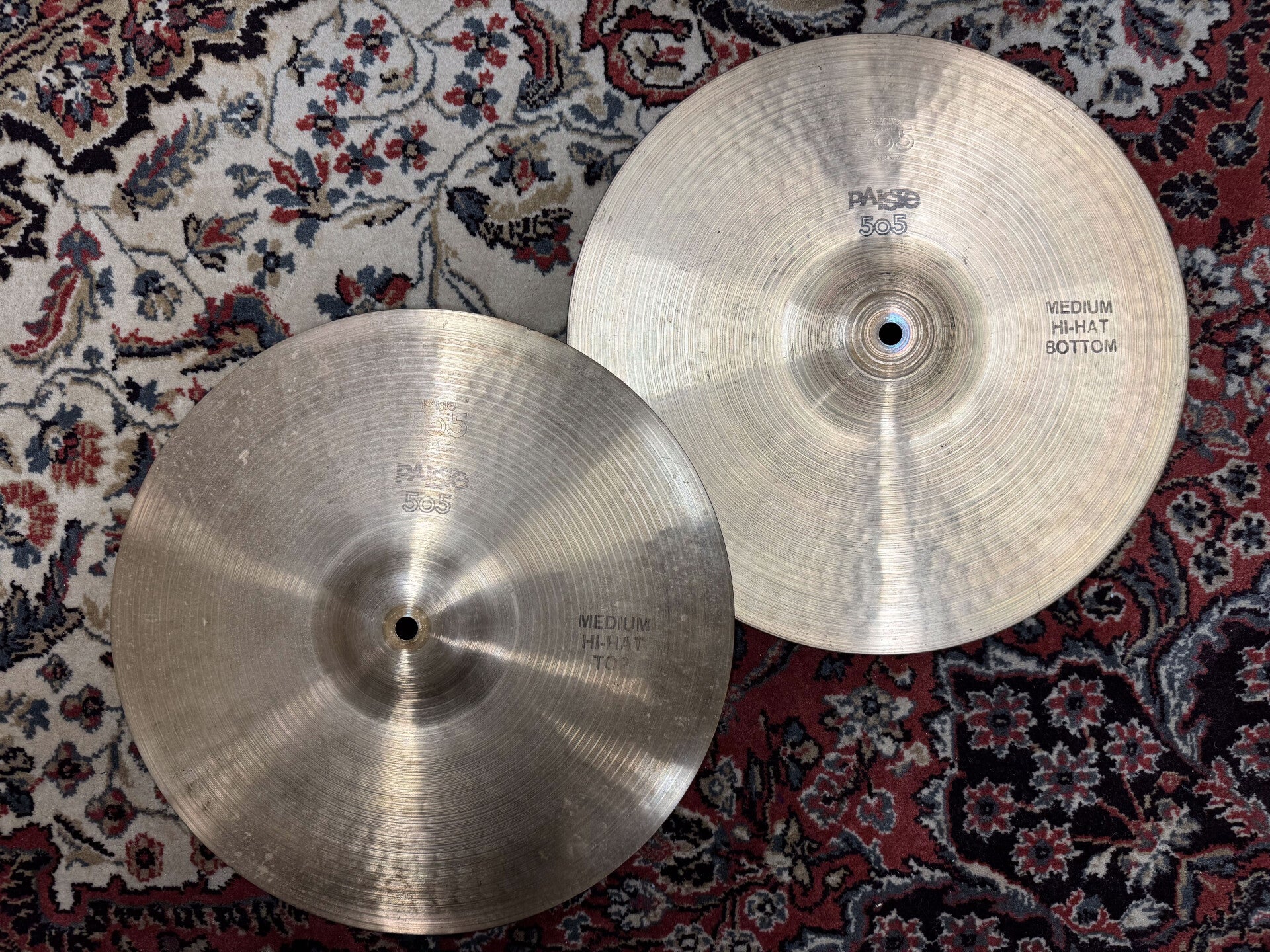 14" Paiste 505 Black Label Hihat 725/1005