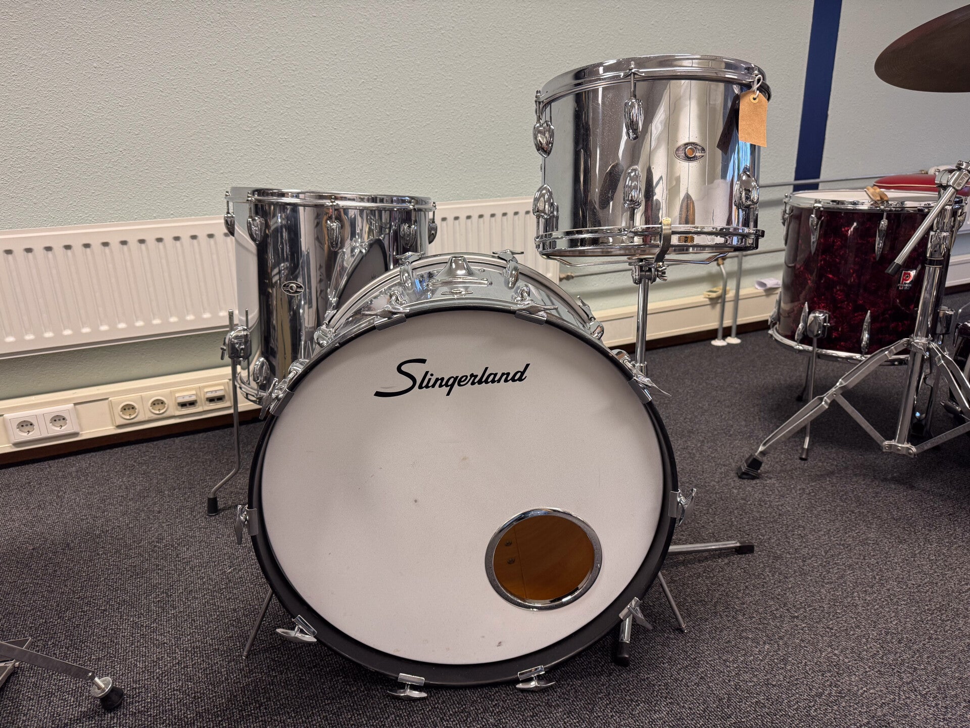 Slingerland Chrome over Wood 13" - 16" - 22"