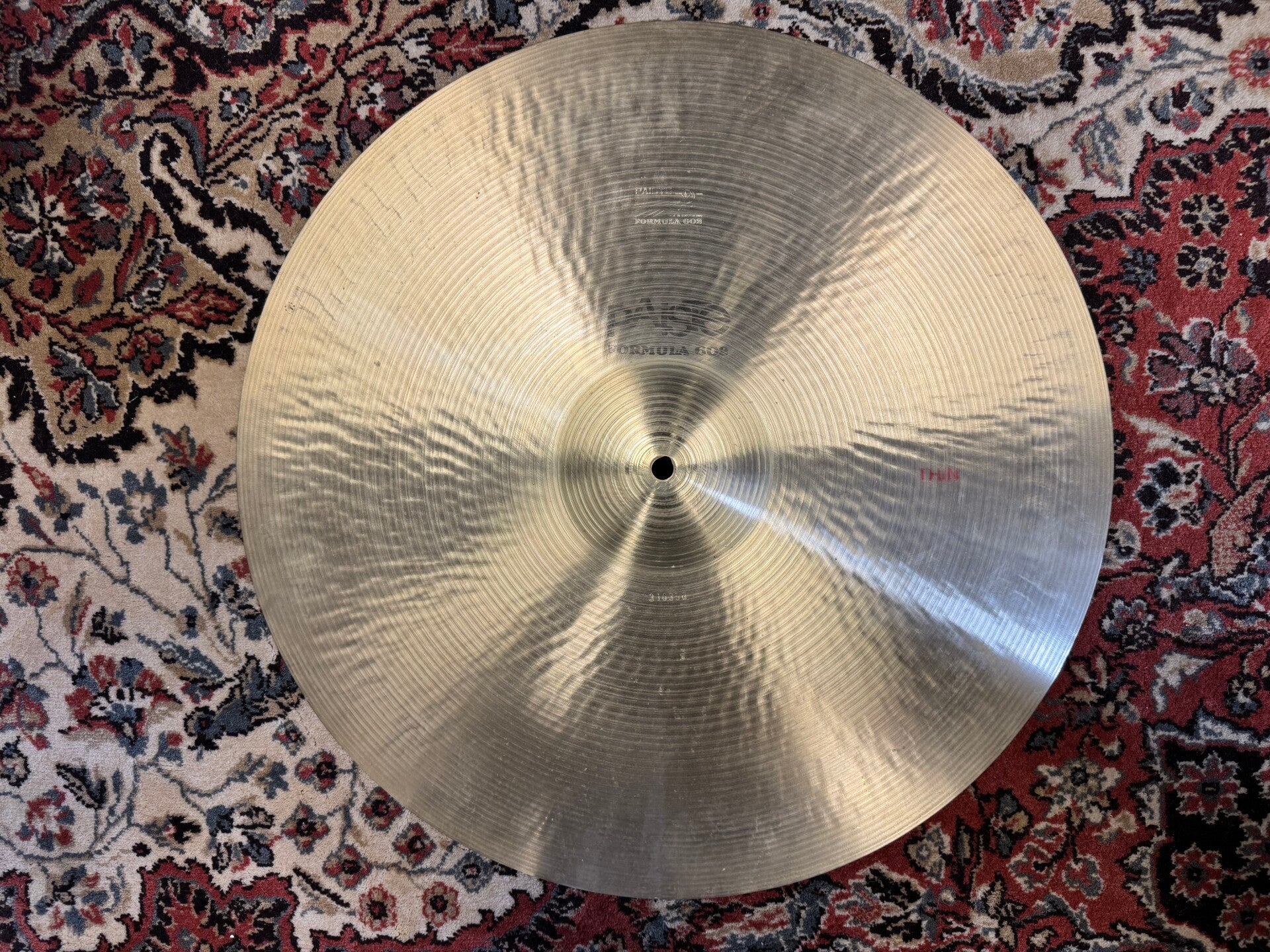 20" Paiste (1973) 'Formula 602' Thin 1870gr