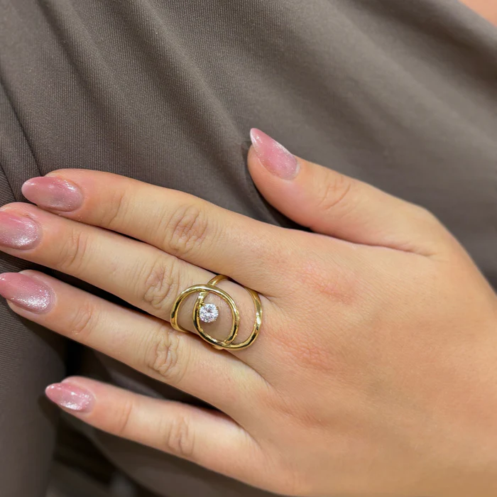 bague ajustable en acier inoxydable