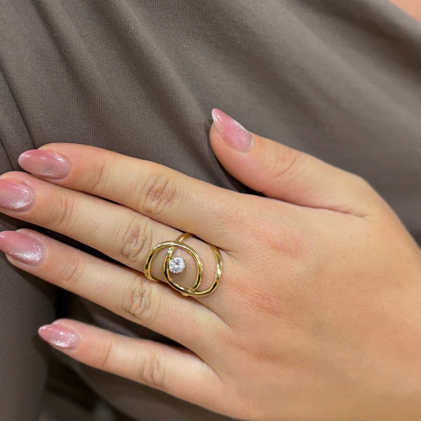 bague ajustable en acier inoxydable