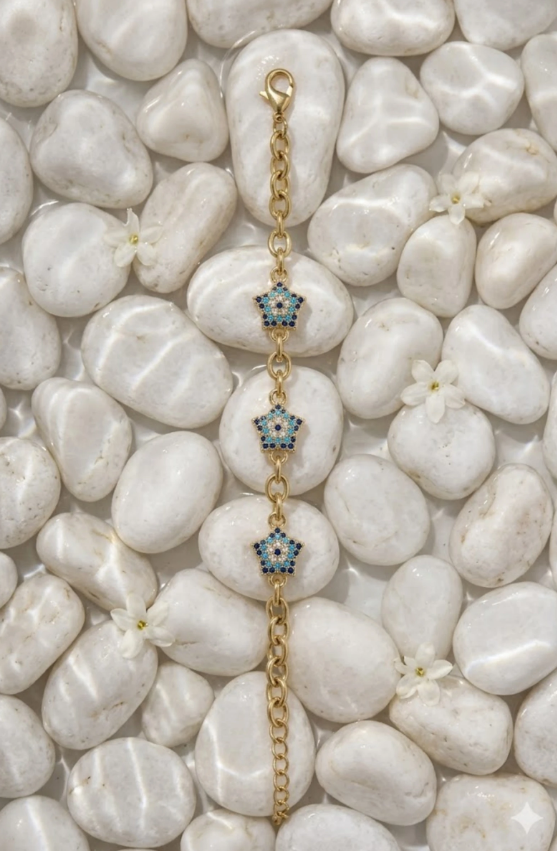 Bracelet Étoile Strass Acier Inoxydable – Éclat Chic & Tendance