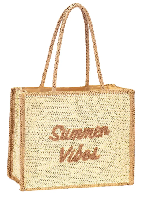 Sac Cabas paille tressée David Jones