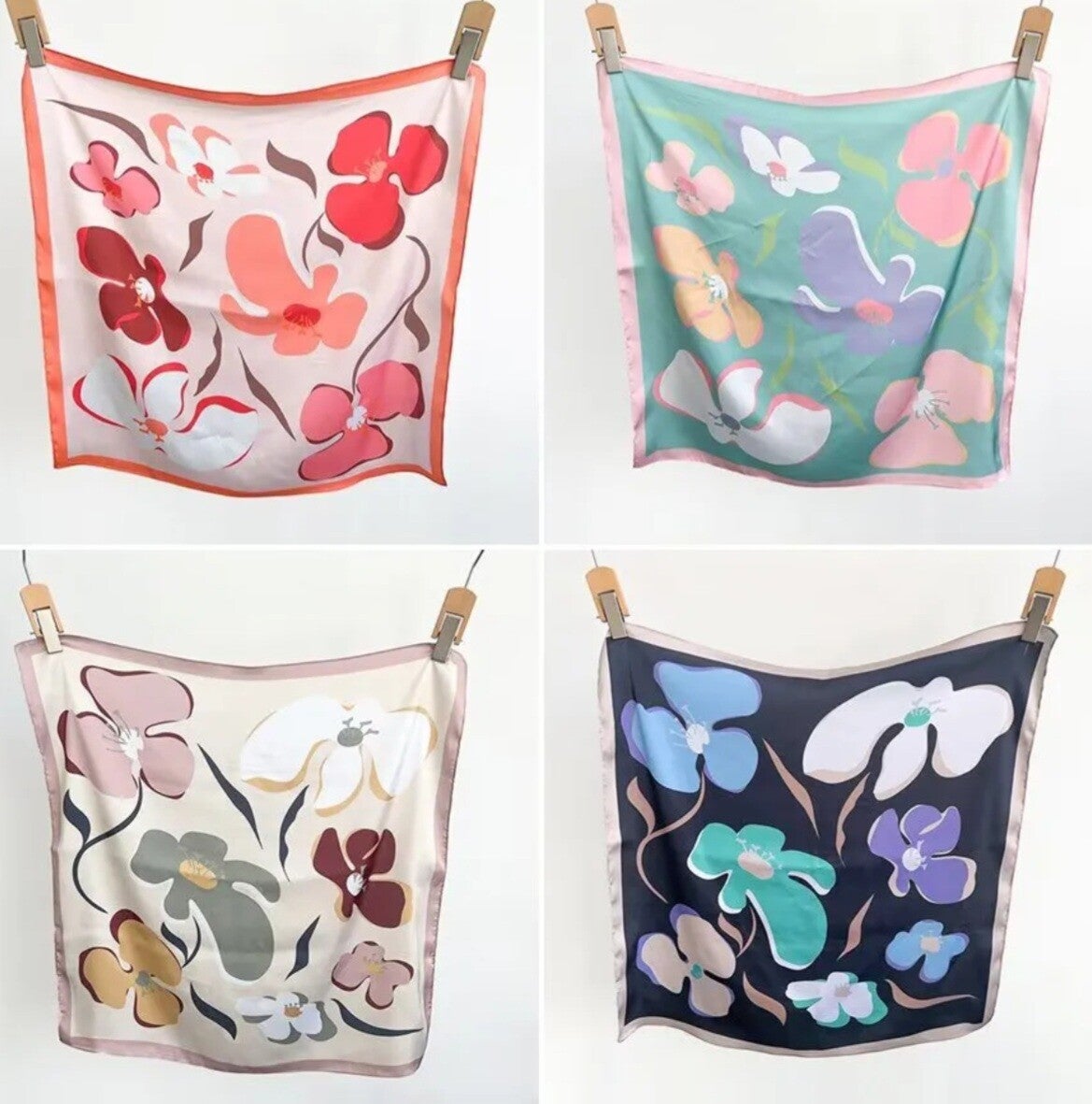 Foulard léger à motif floral