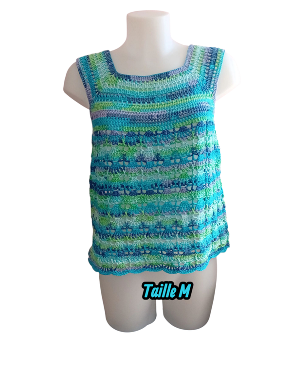 Blouse au crochet fait main