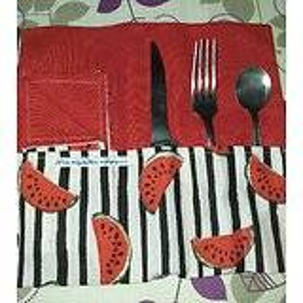 RANGE COUVERT +SERVIETTE BICOLORE ZERO DECHET