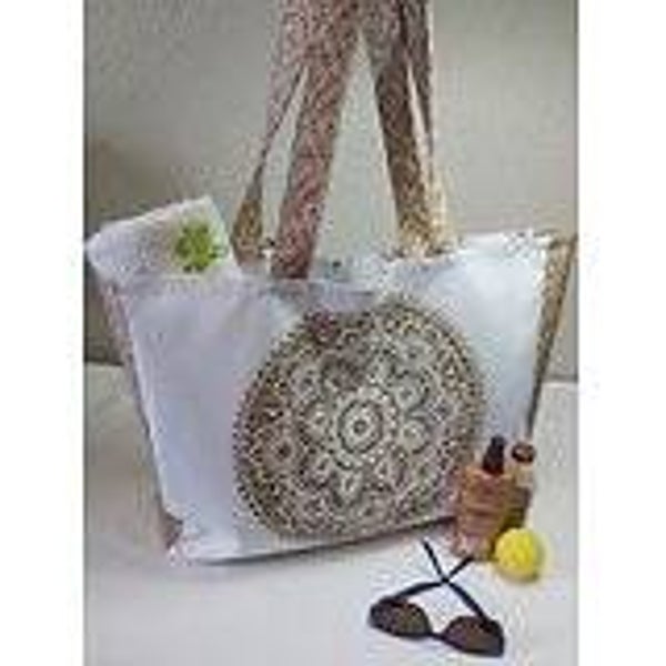 SAC DE PLAGE MANDALA GRAND FORMAT